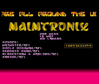 Maimtronix BBS Intro