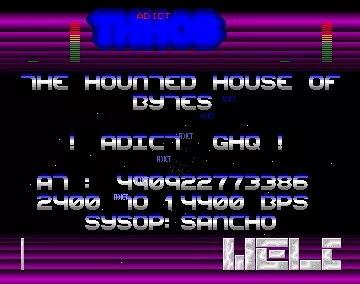 Haunted House of Bytes BBS Intro