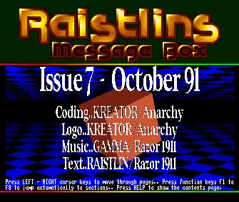 Raistlin's Message Box 07 (10/91)