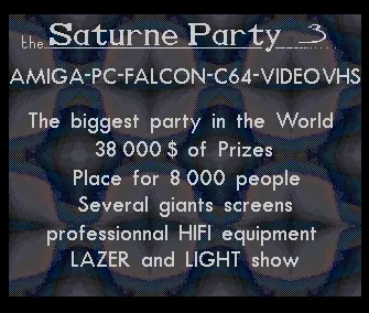 Saturne Party 3 Invitation 1