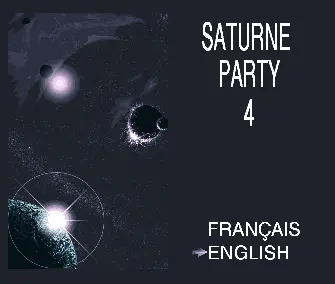 Saturne Party 4 Invitation
