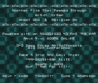 Brain Crash BBS Intro