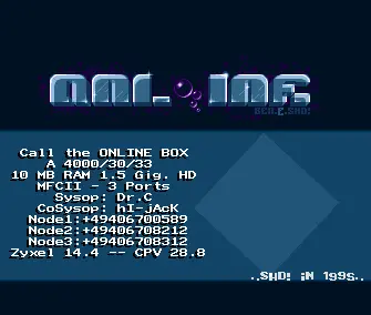 Online Box BBS Intro