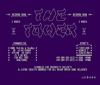 The Tower BBS Text Intro