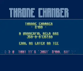 Throne Chamber BBS Intro