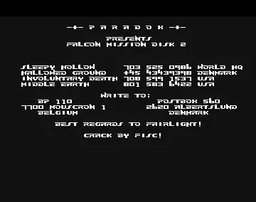 Falcon - Operation Firefight - The F-16 Fighter Simulation - Mission Disk Volume II