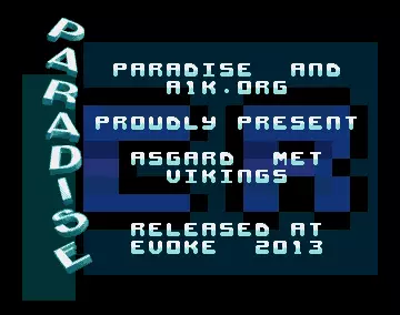 Asgard Met Vikings Cracktro (2013) by Paradise