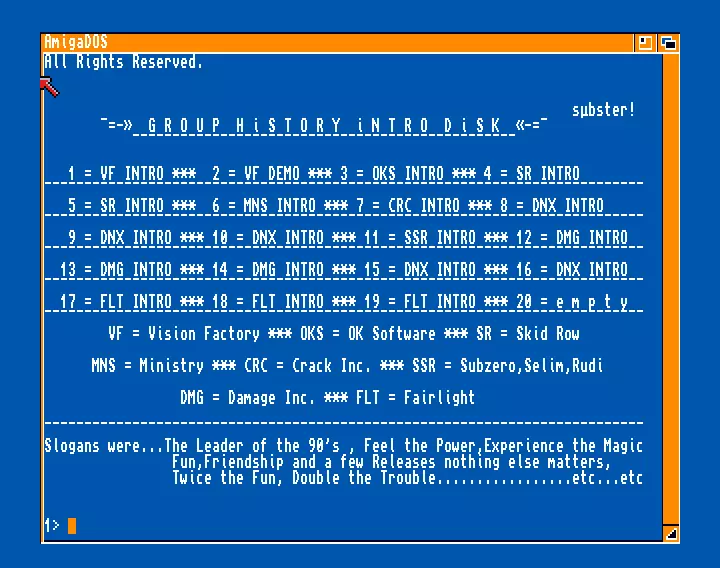 Group History Intro Disk