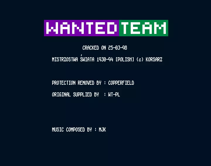 Mistrzostwa Smiata 1930-94 (1998) by Wanted Team