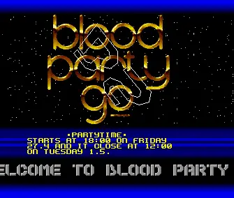 Bloodparty Invitation