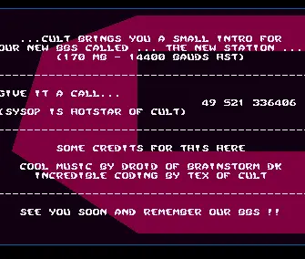 New Station BBS Intro