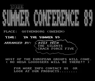 Summer Conference 89 Advertisement