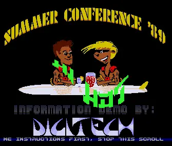 Summer Conference 89 Information