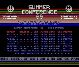 Summer Conference 89 Demos