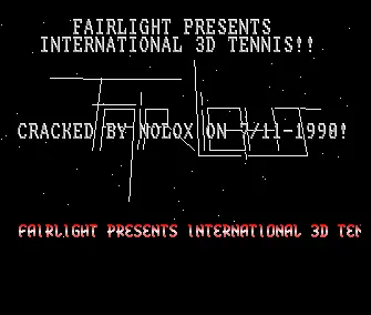 International 3D Tennis