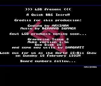 Quick BBS Intro