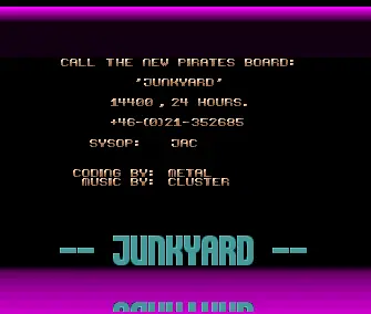 Junkyard BBS Intro