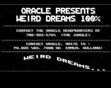 Weird Dreams 100%