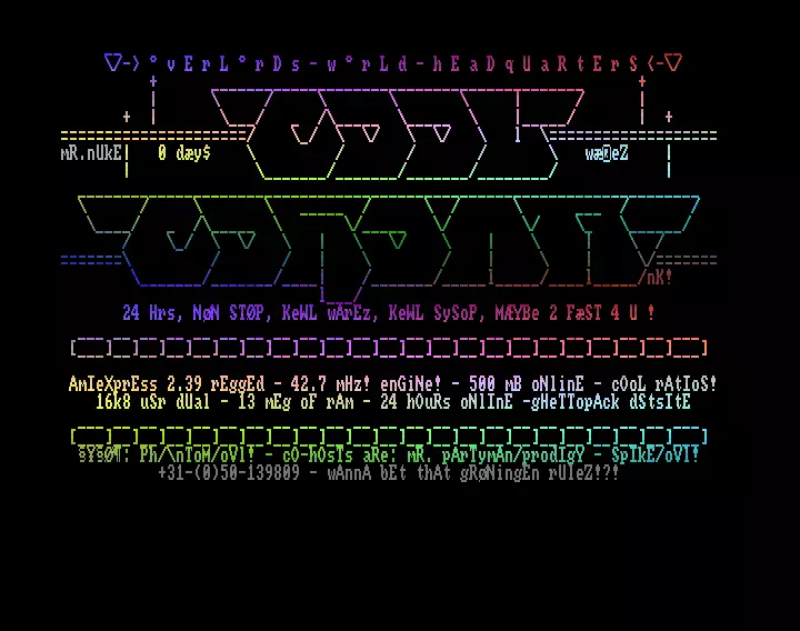 Cool Corona BBS Plasma Intro